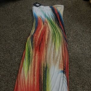 Fashion Nova Multicolor Maxi Dress